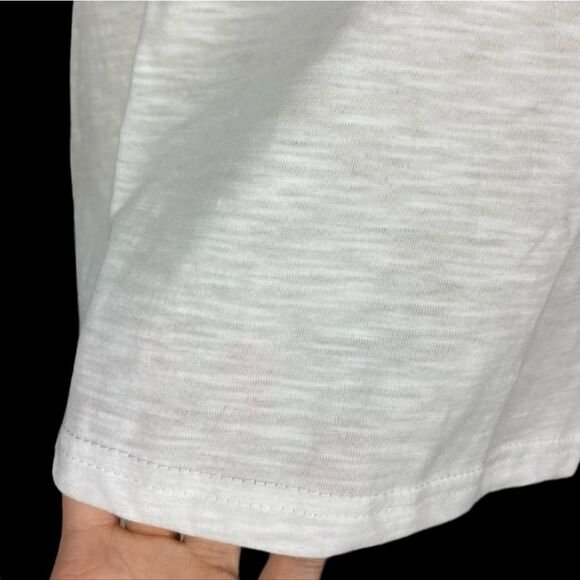 Rae Dunn Classic White Graphic Tee "RECYCLE" - Picture 3 of 5